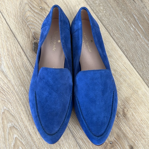 kate spade Shoes - NEW Kate Spade ‘Carima’ Blue suede loafers flats